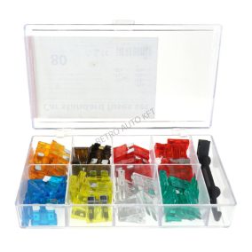 Biztosíték késes sima 80dbs+kiszedő készlet