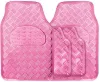 Autós gumiszőnyeg aluminium hatású PINK   Autolife