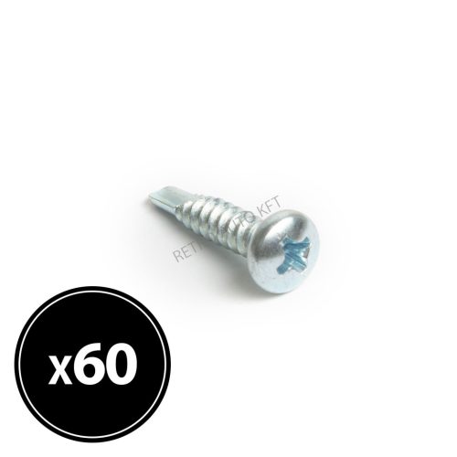 lemezcsavar önfúró laposfejű 4,2x19mm 60db/csomag