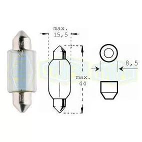 12V 18W SV8,5-8 sofita 44 mm Trifa izzó C10W