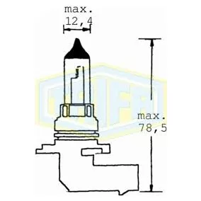 HB4 12V 80W p22t  Trifa izzó
