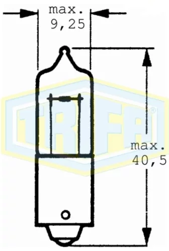 12v 21w halogén BA9s trifa  H21