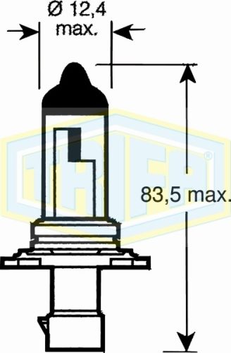 HB4A 12V 51W p22d Trifa izzó