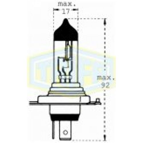 H4 12V 130/90W p43t   Trifa izzó