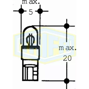 12V 1,2W fehér foglalat Trifa izzó
