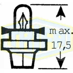 12V 1,5W BAX8s drapp Trifa izzó =2452MFX6
