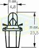 12V 1,2W BAX10s fekete Trifa=2721MF izzó