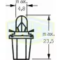 12V 1,2W BAX10s fekete Trifa=2721MF izzó =2721MF