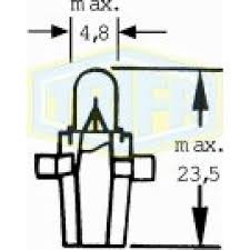 12V 1,2W B8 szürke Trifa izzó  elbx 286