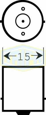 12V 10W Ba15s Amber szembep Trifa izzó