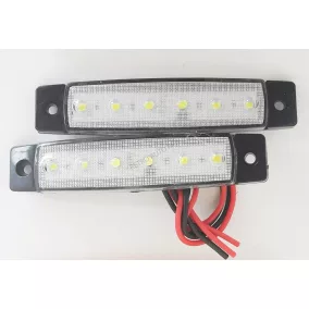 Szélességjelző Led fehér /db 12/24v Autolife