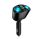 Telefontöltő 2USB + 2 szivargyújtó QC3024 voltmérős 12-24V 360 fokban forgatható  Autolife