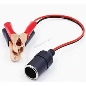 Szivargyújtó aljzat krokodil csipesszel 12/24V Autolife