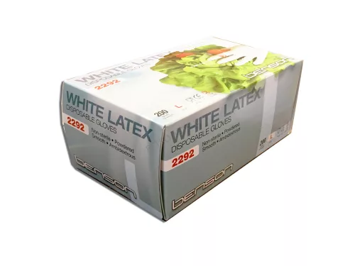Kesztyű gumi dobozos Latex M-es 200 db/doboz