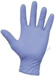 Kesztyű gumi dobozos Nitril kék M, L, XL 200 db/doboz