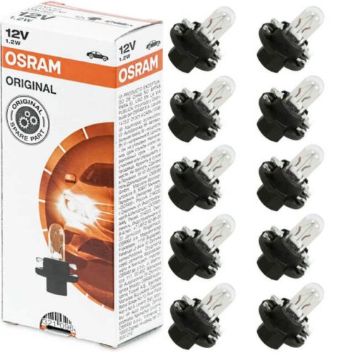 12V 1,2W fekete foglalattal BX8.4d Osram