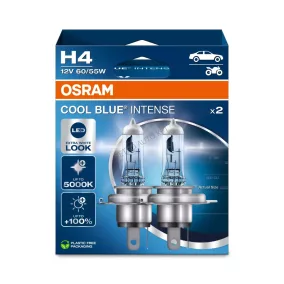 H4 60/55W +100% OSRAM 2DB COOL Blue Intense 