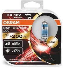 H4 60/55W +200% OSRAM 2DB Night Breaker