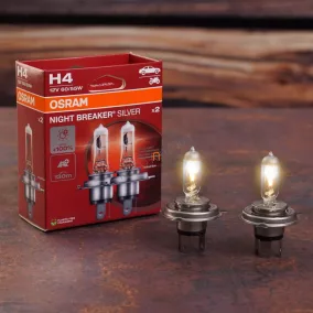 H4 60/55W +100% OSRAM 2DB NIGHT Breaker Silver 