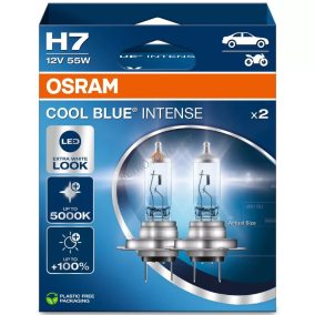 H7 55W OSRAM + 100% 2DB COOL Blue Intense