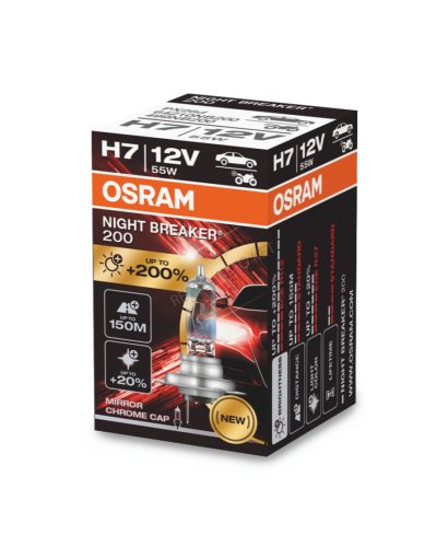 H7 55W OSRAM + 200% NIght Breaker/db