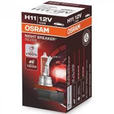 H11 12V 55W Osram +100% 1DB Night Breaker Pgj19-2