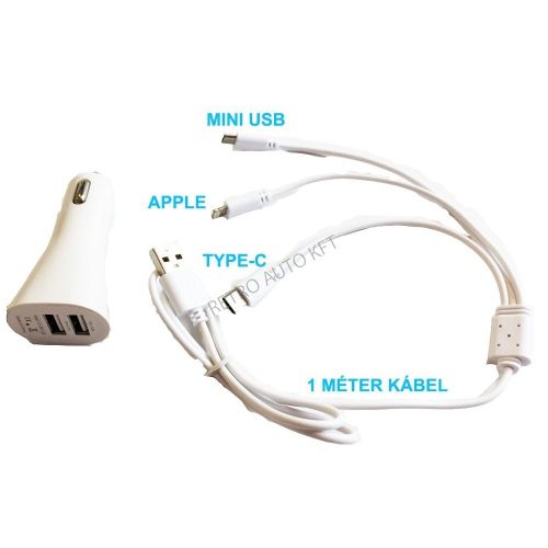 Szivargyújtó Micro/MiniUsb