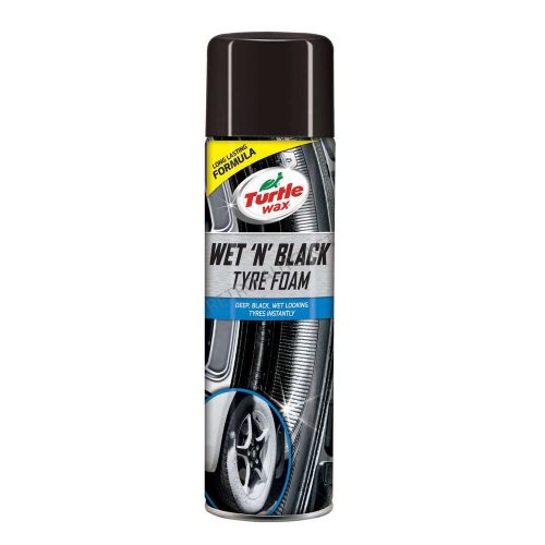 Wet 'N black gumiápoló hab Turtle Wax 500ml aerosol