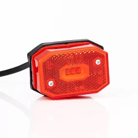   Szélességjelző piros szögletes 62x42mm lapos rögzítésű FT-001