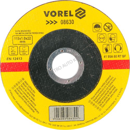 Flex Korong 115x1x22 mm  Vorel fémvágó