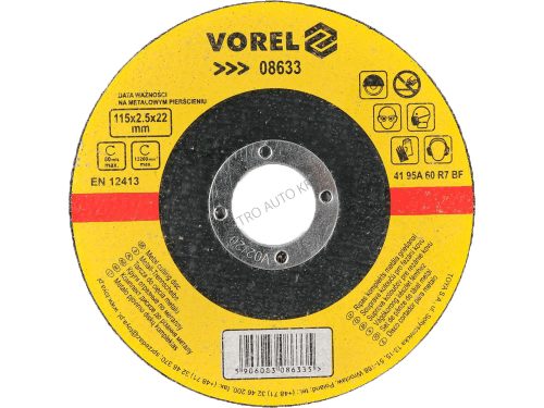 Flex Korong 115x2,5x2,2 fémre Vorel