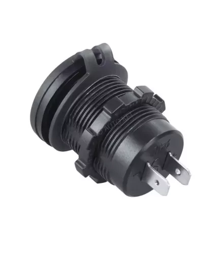 USB töltő aljzat beépíthető 2 USB/ 2 type-c  voltmérővel 12-24v