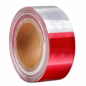 fényvisszaverő matrica 50mmx5m piros-fehér Maxeed 8219E