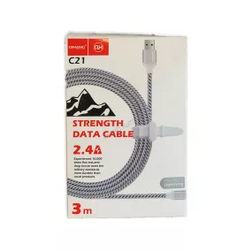 Telefon töltő kábel kábel C21-type C 2,4A 3fm16783