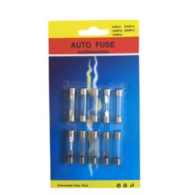 Biztosíték készlet üveg 10dbs