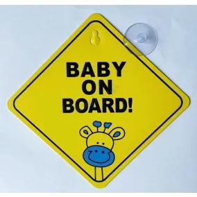 Matrica Baby on Board 12x12cm