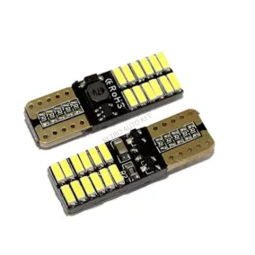Led 12V 5W izzó fehér 24 Smd   T10 LA1513