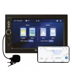   Rádió 2 DIN-es telefon tükrözős MP3 érintő képernyő VB X910