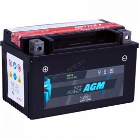  IntAct 12V 6Ah 80A Bal+ AGM motor akkumulátor 50615 CTX7A-BS